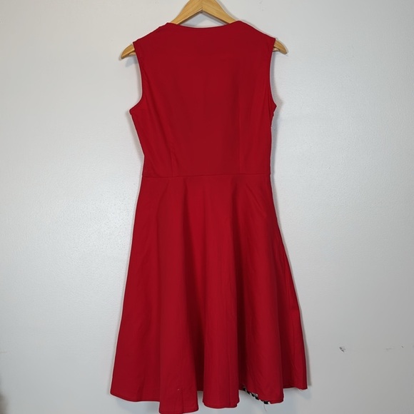 KillReal Vintage Inspired Polka Dot Rockabilly Dress Womens Large Retro Pinup - Picture 4 of 10